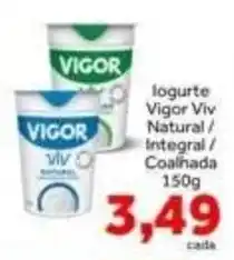 Shibata Supermercados logurte vigor viv natural / integral / coalhada oferta