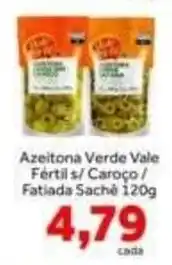 Shibata Supermercados Azeitona Verde Vale Fértil s/ Caroço / Fatiada Sachê oferta