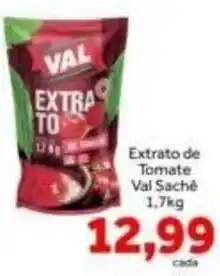 Shibata Supermercados extrato de tomate val sachê oferta