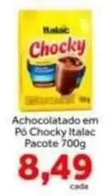 Shibata Supermercados Achocolatado em Pó Chocky Italac oferta