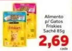 Shibata Supermercados Alimento p/ Gatos Friskies Sachê 85g oferta