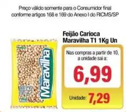 Spani Atacadista Feijão Carioca Maravilha T1 oferta