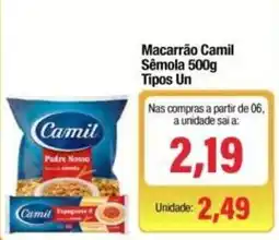 Spani Atacadista Macarrão Camil Sêmola oferta