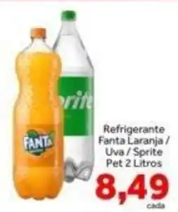 Shibata Supermercados Refrigerante Fanta Laranja / Uva / Sprite oferta