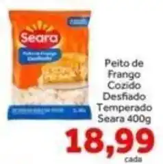 Shibata Supermercados Peito de Frango Cozido Desfiado Temperado oferta
