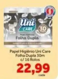 Shibata Supermercados Papel Higiênio Uni Care Folha Dupla oferta