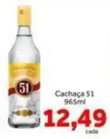 Shibata Supermercados Cachaça 51 oferta