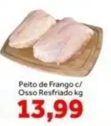 Shibata Supermercados Peito de Frango c/ Osso Resfriado kg oferta