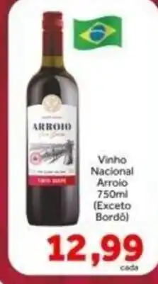 Shibata Supermercados Vinho Nacional Arroio oferta