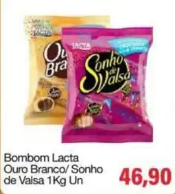 Spani Atacadista Bombom lacta ouro branco/ sonho de valsa oferta