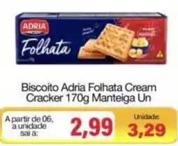 Spani Atacadista Biscoito Adria Folhata Cream Cracker oferta