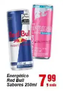 Negreiros Energético Red Bull Sabores oferta