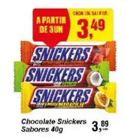 Negreiros Chocolate Snickers Sabores oferta