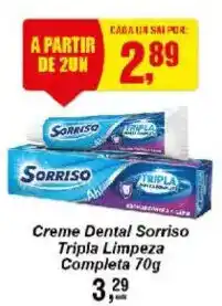 Negreiros Creme Dental Sorriso Tripla Limpeza Completa oferta