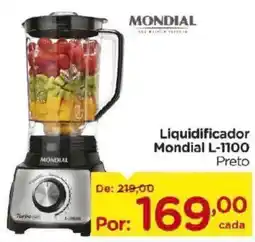 Carrefour Liquidificador Mondial L-1100 Preto oferta
