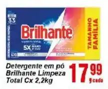Negreiros Detergente em pó Brilhante Limpeza oferta