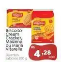 Novo Atacarejo Vitarella - biscoito cream cracker, maizena ou maria oferta