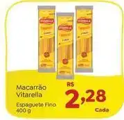 Novo Atacarejo Vitarella - macarrão oferta