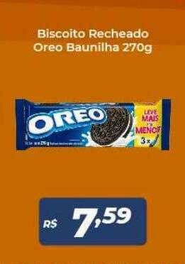 Biscoito Recheado Oreo Baunilha