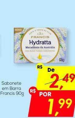 Semar Supermercado Sabonete Em Barra Francis oferta