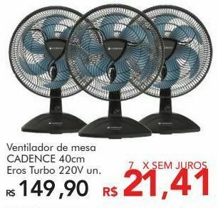 Komprao Atacadista Ventilador cadence oferta