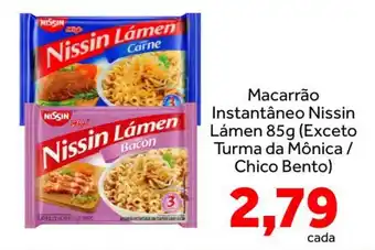 Macarrão instantâneo nissin lámen