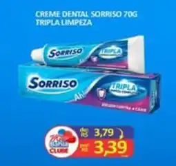 Mix Bahia Creme dental sorriso tripla limpeza oferta