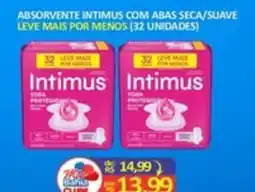 Mix Bahia Absorvente intimus com abas seca/suave oferta