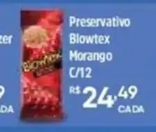 Farma Ponte Preservativo Blowtex Morango oferta