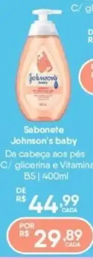 Farma Ponte Sabonete johnson's baby oferta