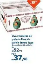 Sam's Club Sunny - ovo vermelho de galinha livre de gaiola oferta