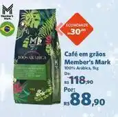 Sam's Club Member's mark - café em grãos oferta