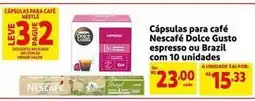 Mercado Extra Nescafé - capsulas para café dolce gusto espresso ou brazil com 10 unidades oferta