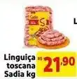 Mercado Extra Sadia - linguiça toscana oferta