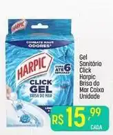 Muffato Harpic - gel sanitario click brisa do mar caixa oferta