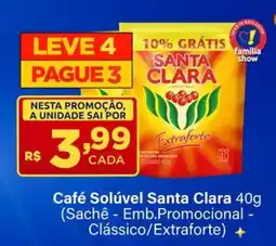 Super Show Café Solúvel Santa Clara oferta
