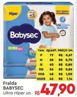 Komprao Atacadista Fralda babysec ultra hiper un. oferta