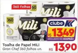 Komprao Atacadista Toalha de Papel Mili Gran Chef oferta