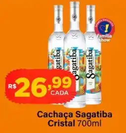 Super Show Cachaça Sagatiba Cristal oferta