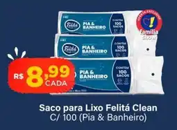 Super Show Saco para lixo felitá clean oferta