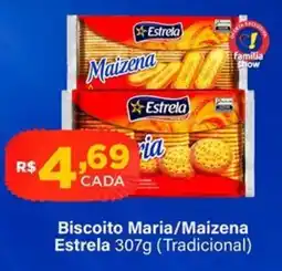 Super Show Biscoito maria/maizena estrela oferta