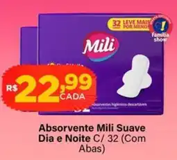 Super Show Absorvente mili suave dia e noite c/ 32 (com abas) oferta