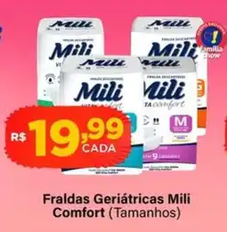 Super Show Fraldas geriátricas mili comfort oferta