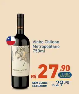 Extrabom Supermercados Vinho Chileno Metropolitano oferta