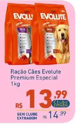 Extrabom Supermercados Ração Cães Evolute Premium Especial oferta