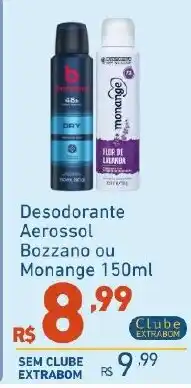 Extrabom Supermercados Desodorante Aerossol Bozzano ou Monange oferta