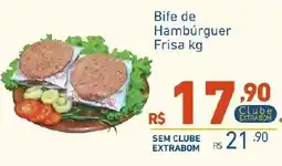 Extrabom Supermercados Bife de Hambúrguer Frisa kg oferta