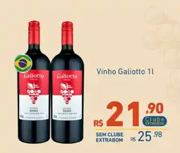 Extrabom Supermercados Vinho Galiotto 1l oferta