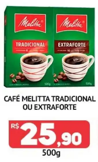Café melitta tradicional ou extraforte