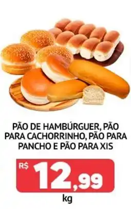 Super Nicolini pão de hambúrguer, pão para cachorrinho, pão para pancho e pão para xis oferta